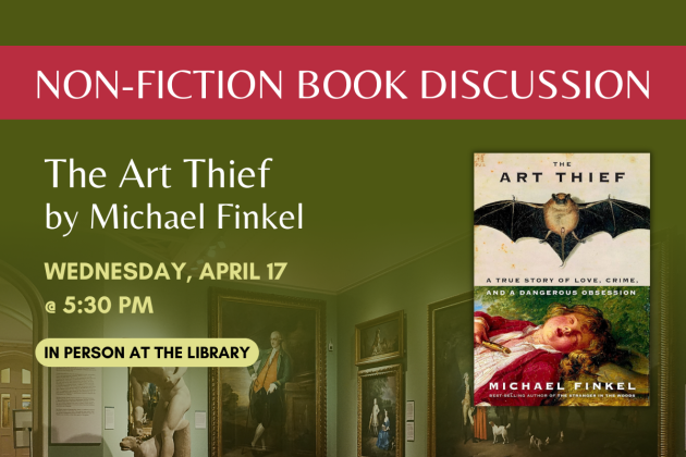 Non-Fiction Book Discussion: The Art Thief