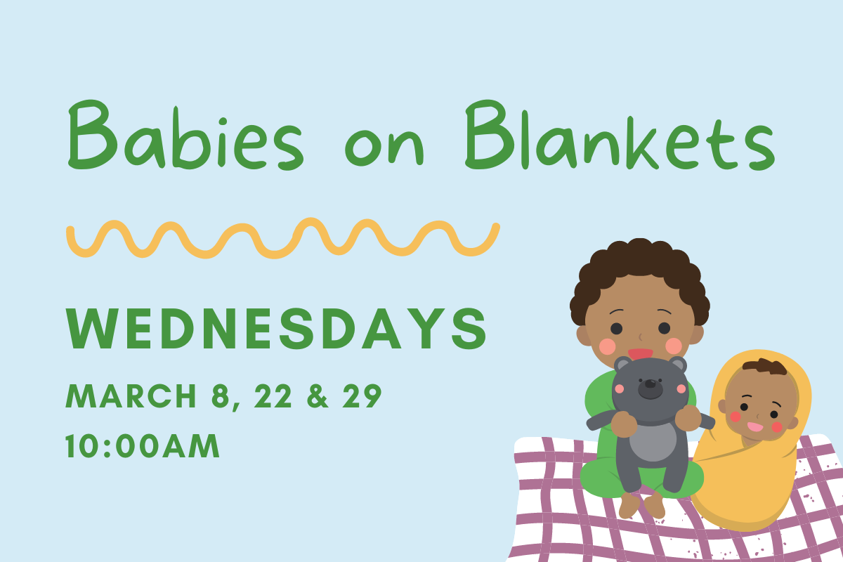 Graphic of babies sitting on a blanket