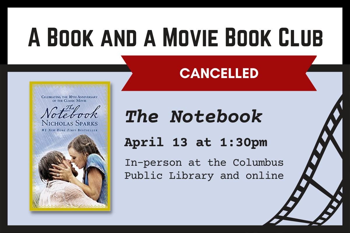 Cover of the notebook with cancelled banner