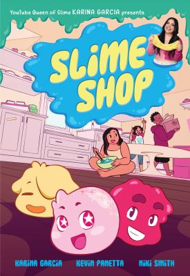 Cover of Slime Shop: Three balls of slime with smiley faces