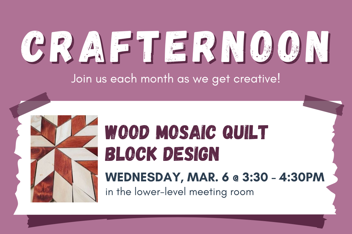 Crafternoon: Wood Mosaic Quilt Block Design