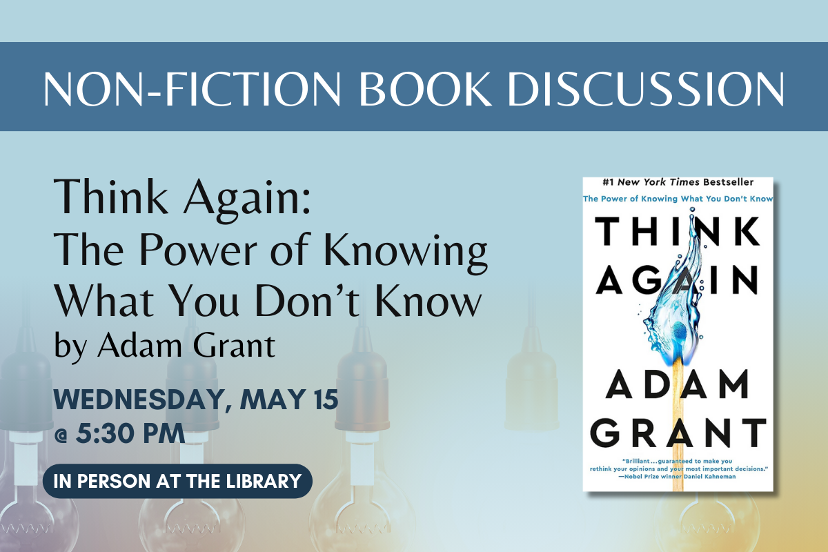 Non-Fiction Book Discussion: Think Again