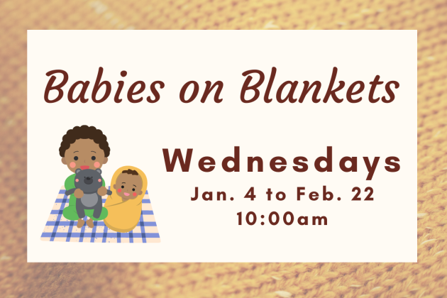 Graphic of babies on a blanket